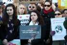 People protest against President Donald Trump&#039;s immigration policies during a demonstration near the White House in Washington Jan. 25.