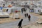 Syrian refugees are seen in Zaatari Camp in Jordan March 29. 