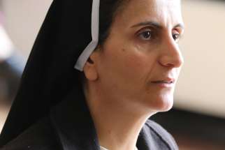 Dominican Sister Luma Khudher of Iraq is pictured in an early October photo in Chester, England. At a Dec. 4 ecumenical service at Westminster Abbey, Britain&#039;s Prince Charles spoke of how he was deeply moved by the testimony of Sister Luma, who fled Islamic State militants but has returned to the Ninevah Plain to help re-establish the Christian presence.