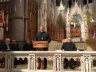 Cardinal-designate Joseph Tobin, 64, speaks to media at a news conference in Sacred Heart Cathedral introducing him as the next head of the Archdiocese of Newark. Tobin, who has been Archbishop of Indianapolis, will be officially made a cardinal by Pope Francis later this month.