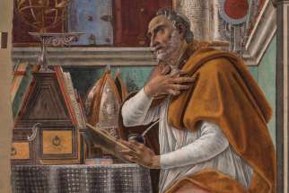 St. Augustine in His Study (circa 1480) by Renaissance artist Sandro Botticelli. 