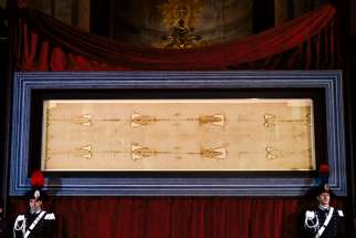 The Shroud of Turin will be the centre of attention for a conference in Ancaster, Ont., where speakers will explore the scientific and faith aspects of what many believe is the burial cloth of Jesus, seen here in Turin, Italy.