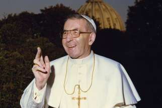 Pope John Paul I, known as the smiling pope, is pictured at the Vatican in 1978. Pope Francis has advanced the sainthood cause of Pope John Paul I with a decree recognizing his heroic virtues. 