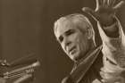 U.S. Archbishop Fulton J. Sheen is pictured preaching in an undated photo.