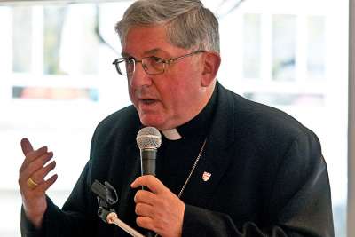 Archbishop Collins testifying at conscience rights hearing