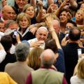 Pope Francis arrives to lead the opening of the annual Rome diocesan convention at the Vatican June 17. The pope led the three-day gathering of priests, religious and laypeople who were meeting to set pastoral priorities for the coming year.