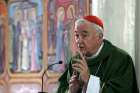 Cardinal Vincent Nichols of Westminster, England, celebrates Mass Nov. 6 at Holy Family Church in Gaza City. The cardinal said his pastoral visit reinforced the importance of Christian hope, especially for those living in very insecure circumstances.