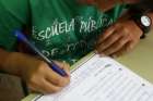 A student fills a school exercise at Joaquin Costa public school in Madrid. Spain&#039;s Catholic Church has voiced &quot;deep concern&quot; over plans by the government to curb religious teaching and re-examine past accords with the Vatican.