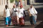 Women walk along a street Feb. 20, 2016, in Asmara, Eritrea.