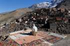 A man sits on his chair in a small village in the Toubkal region near Imlil, Morocco, Jan. 12, 2019. Pope Francis plans to visit Morocco March 30-31. 