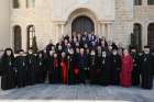  Members of the executive committee of the Middle East Council of Churches pose for a group photo during their Jan. 22-23 meeting in Atchaneh, Lebanon. 