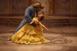 Emma Watson stars in a scene from the movie &quot;Beauty and the Beast.&quot; 