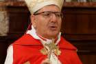 Cardinal Louis Sako, the Chaldean Catholic patriarch, celebrates a liturgy in St. Peter&#039;s Basilica at the Vatican in this Feb. 4, 2013, file photo. Lay people joined clergy during the first two days of the weeklong Chaldean Catholic synod in northern Iraq. Participants pledged to continue support to displaced Christians so they can return to their homes following the 2014 attacks by the Islamic State group.