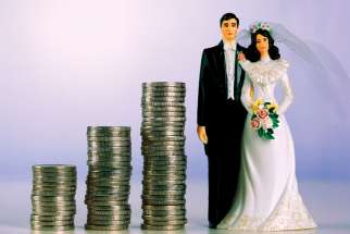 The cost of marriage is keeping many less affluent couples from getting married, studies show.