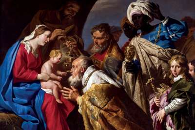 The Adoration of the Magi by Matthias Stom, about 1630.