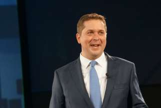 Conservative Andrew Scheer positions his party as the party of freedom.