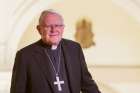 Archbishop Mark Coleridge of Brisbane, Australia, is pictured June 21 on the sidelines of the Anglophone Safeguarding Conference, which was held at Rome&#039;s Pontifical Gregorian University June 18-21.