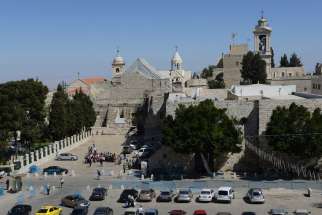 Manger Square and the Church of Nativity in Bethlehem, West Bank