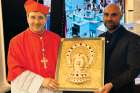 Cardinal of Toronto Francis Leo, a renowned Mariologist, received a stunning gold and bejeweled rendering of the Immaculate Mary from a local Italian artist during the reception at Spazio Vittorio event hall following the Papal Consistory on Dec. 7. Many, including the Register, tried and failed to secure the man&#039;s identity. 