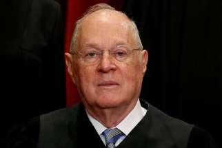 Justice Anthony Kennedy is seen at the U.S. Supreme Court building in Washington June 1, 2017. The 81-year-old Californian said June 27 that he will retire July 31.CNS photo/Jonathan Ernst, Reuters