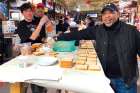 The Faba family and staff members of The Stock and Sauce Co. in Calgary participate in the “I am blessed” campaign by making 1,400 sandwiches for residents of the Calgary Drop-In Centre.