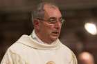 Bishop Angelo De Donatis is seen during his ordination Mass as an auxiliary bishop of Rome in 2015. Pope Francis appointed him his vicar of Rome May 26, which automatically makes him an archbishop. 