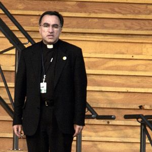 Fr. Thomas Rosica pictured at World Youth Day in 2002 where he acted as the national director and CEO of the event.