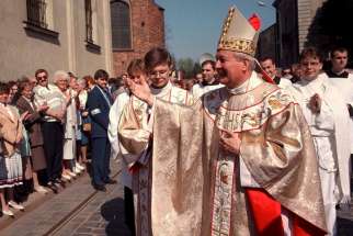 Archbishop Juliusz Paetz, formerly of Poznan, Poland, is pictured in an undated file photo. Archbishop Paetz, who resigned in 2002 after being accused of sexually molesting Catholic seminarians, has been warned by the Vatican to stay away from commemorations of Poland&#039;s Christian conversion and an upcoming visit by Pope Francis.
