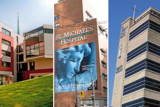 Providence Healthcare (left), St. Michael&#039;s Hospital and St. Joseph&#039;s Health Centre Toronto will be known as Unity, while individual sites will retain their names.