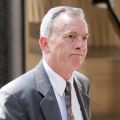 Father James Brennan enters the courthouse while the jury deliberates on the sexual abuse trial in Philadelphia June 20. Father Brennan is accused of child endangerment and attempted rape of a 14-year-old in 1996. 