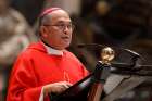 Cardinal Raymond Burke is presiding over the church trial investigating allegation of sexual abuse levelled against Archbishop Anthony S. Apuron of Agana, pictured.