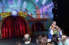 Father Jerry Hogan, national circus chaplain, celebrates Easter Mass for circus workers April 16 at the DCU Center arena in Worcester, Mass.