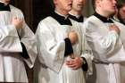 Seminarians pray during a Mass at St. Patrick&#039;s Cathedral in New York City, 2016.