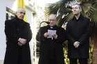 Archbishop Charles Scicluna of Malta speaks during a press conference accompanied in Santiago, Chile, June 12. He is accompanied by Father Jordi Bertomeu Farnos, right, an official of the Vatican&#039;s doctrinal congregation. 