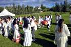 Following the first ever African Mass of Thanksgiving in Calgary, a special cultural celebration featuring a smorgasbord of cultural cuisine and dances was staged in the soccer field nearby St. Michael Catholic Catholic Community parish.