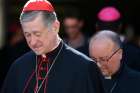 Cardinal Blase J. Cupich of Chicago has been appointed by Pope Francis to be part of the organizing committee for the Vatican&#039;s Feb. 21-24 global bishops meeting to address clerical sexual abuse. Cardinal Cupich is pictured in front of Archbishop Charles J. Scicluna of Malta, also appointed a member of the committee, at the Vatican Oct. 18.