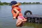 Jumping into the water from the dock, both scared and certain, is like surrendering to God. You know He will be there to catch you.