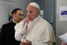 Pope Francis speaks with journalists aboard his July 31 flight from Krakow, Poland, to Rome.