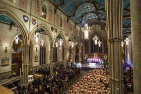 St. Michael’s Cathedral sits as a beacon in the heart of the city, a place of welcome and spiritual welcome.