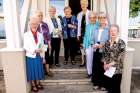 Sisters of Service Anna McNally, Marilyn Gillespie, Marilyn MacDonald, Mary Halder, Mary-Ellen Francouer, Joan Schafhauser, Adua Zampese and Coleen Young celebrated 100 years of their religious institute with some of their wide circle of friends at the Hunt Club in Toronto Aug. 15.