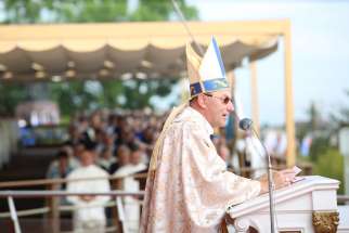 Archbishop Wojciech Polak of Gniezno, Poland, delivers homily Aug. 26, 2024, during Mass for the feast of Our Lady of Czestochowa at the shrine of Jasna Góra in Czestochowa.