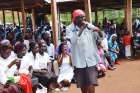 Father Paul Ogalo performs rap songs about drug abuse, food insecurity, and the environment at St. Monica Church in Rapogi, Kenya, May 6. Since then, the 45-year-old priest has been suspended one year by the Diocese of Homa Bay for performing rap after Mass.