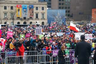 Thousands took to Parliament Hill and the streets of Ottawa for the annual National March for Life May 9. 