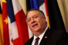 U.S. Secretary of State Mike Pompeo speaks to reporters following a meeting with members of the U.N. Security Council at U.N. headquarters in New York Aug. 20, 2020.