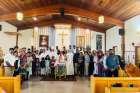 Parishioners of Sacred Heart Cathedral in Whitehorse, YK, gather for a special Mass inaugurating the Syro-Malabar rite within Whitehorse, July 22, 2024.