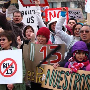 Close to 2,000 protesters gathered outside Queen&#039;s Park to protest the Ontario Liberal government&#039;s anti-bullying legislation, Bill 13.  