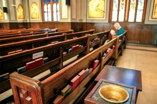 Churches remain open for prayer, but Sunday Masses have been put on hold across much of Canada.