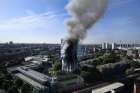 Flames and smoke billow from a London apartment building June 14. London&#039;s Metropolitan Police said a number of people were being treated for a range of injuries, and authorities appealed for families to report anyone unaccounted for.