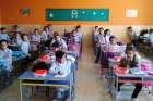 Students are pictured during class at École Épiscopale de Jabboulé in Lebanon. The school is run by the Notre Dame du Bon Service congregation.