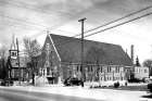 The old — at the left — and new (circa 1953) churches of St. Mary Star of the Sea parish in Port Credit, now part of Mississauga, Ont. The parish celebrates its centenary this year.